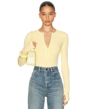 Helsa Bronya Knit Bodysuit - Blue