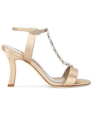 Manolo Blahnik Molasan 90 Sandal - Brown