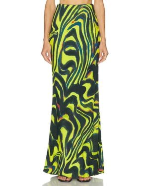 Christopher John Rogers Maxi Skirt - Green