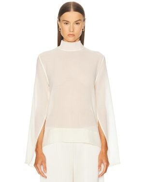 TOTEME Slit Sleeve Blouse - Natural