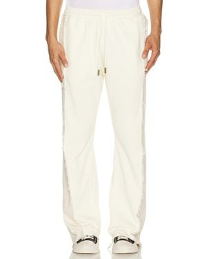 Honor The Gift Denim Panel Flare Sweatpant - White