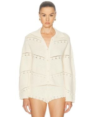 Posse Dylan Cardigan - White