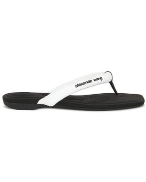 Alexander Wang Jenna Tubular Flat Thong Sandal - White