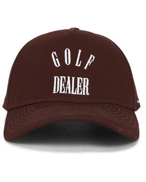 Students Golf Golf Dealer Strap Back Hat - Brown