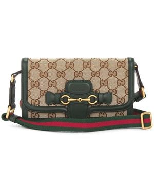 Gucci Horsebit 1955 Shoulder Bag - Natural