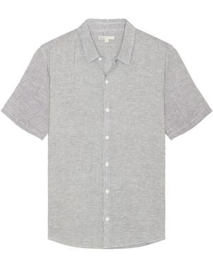 Onia Jack Air Linen Shirt - Gray