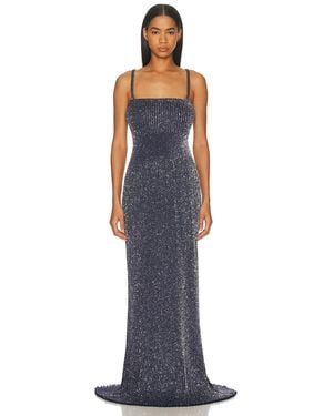 Alaïa Bodice Dress - Blue