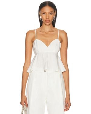 Matthew Bruch Sweet Heart Crop Top - White