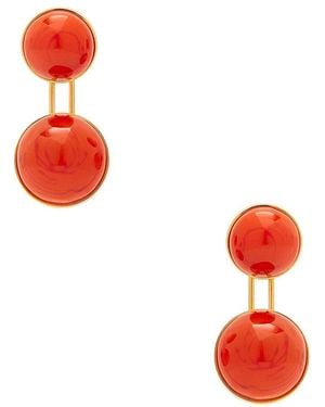 Alaïa Sphere Small Pendant Earrings - Red