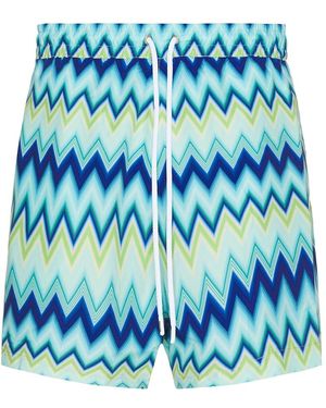 Missoni Medium Length Swim Short - Blue