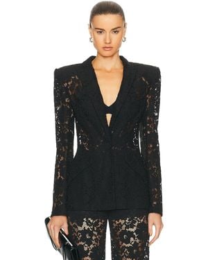 Sans Faff Kensington Lace Blazer - Black