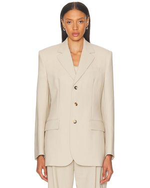 Wardrobe NYC Light Longline Blazer - Natural