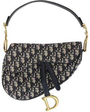 Dior Trotter Oblique Saddle Bag - Black