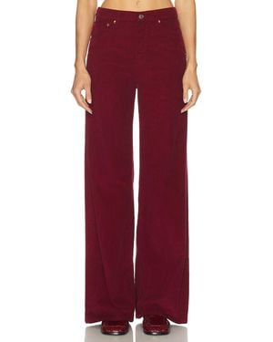 RE/DONE High Rise Wide Leg Jeans - Red