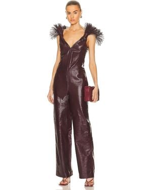【関税＆送料込み】Bottega Veneta Leather Jumpsuit Bottega Veneta Jumpsuits and rompers for Women | Online Sale