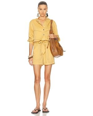 Isabel Marant Betyna Romper - Yellow