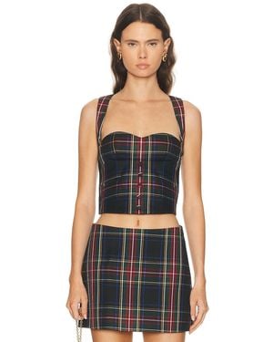 retroféte Donella Waistcoat Top - Black