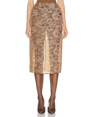 Acne Studios Icasso Romantic Flower Lace Skirt - Natural