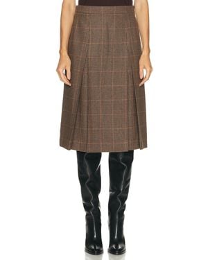 Saint Laurent Midi Skirt - Black