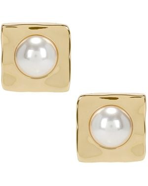 retroféte Nikki Pearl Earring - Metallic