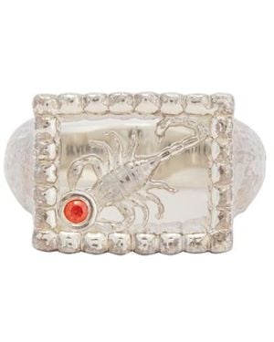 MAPLE Scorpio Signet Ring - White