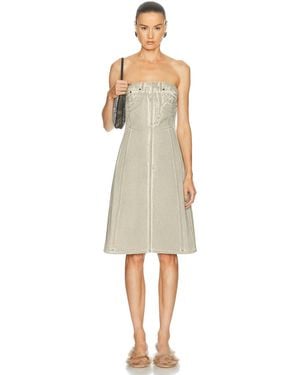 Acne Studios Dulta Lux Overprint Dress - Natural