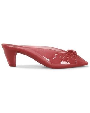 Chloé Jelly Heeled Mule - Red