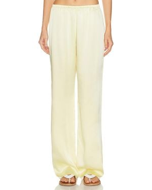 SER.O.YA Lillian Satin Pant - Yellow