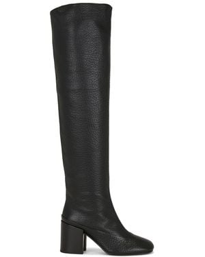 Dries Van Noten Soft Over The Knee Full Shaft Boot - Black
