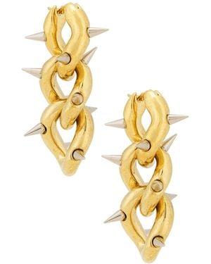 Acne Studios Spike Chain Earrings - Metallic
