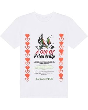 Bianca Saunders Friendship Short Sleeve T-Shirt - White