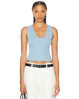 GRLFRND V-Neck Muscle Tank - Blue