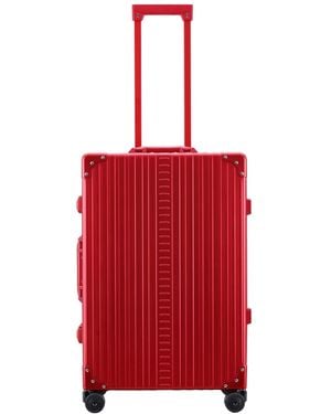 ALEON Traveler Checked 26 Suitcase - Red