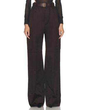 Saint Laurent Wide Leg Pant - Black