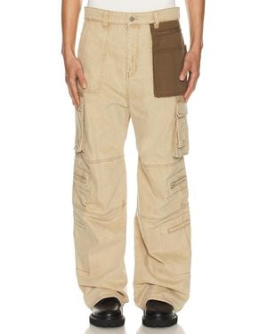 we11done Washed Cargo Pants - Natural