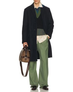 Dries Van Noten Rustic Coat - Blue