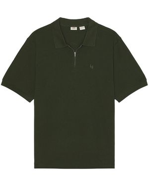 Levi's Zip Polo Shirt - Green