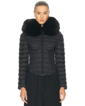 Balenciaga Hooded Corseted Puffer Jacket - Black