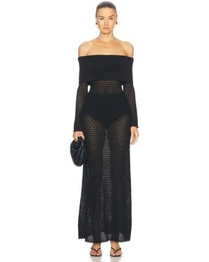 Posse Romy Off The Shoulder Dress - Black