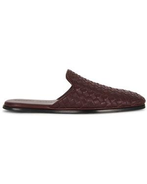 Bottega Veneta Palazzo Open Back Slipper - Brown