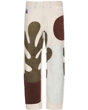 Kidsuper Suede Patchwork Pants - Multicolor