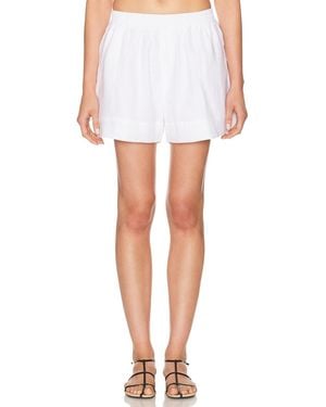 AEXAE Linen Waistband Short - White