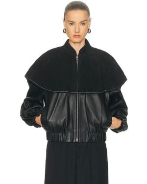 JW Anderson Oversized Collar Bomber Jacket - Black
