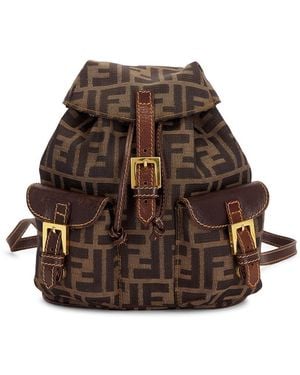 Fendi Zucca Backpack - Brown