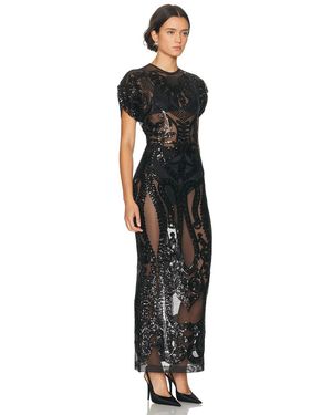 green emerald velvet dress MOCK NECK CAP SLEEVE FLARED PICKLEBALL DRESS  Black  Norma Kamali
