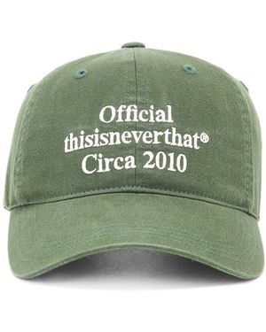 thisisneverthat Times Cap - Green