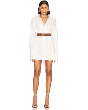 Helsa Cotton Poplin Oversized Shirt - White