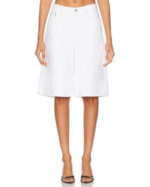 Agolde Baggy V Short - White