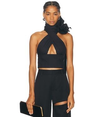 Area Halter Top - Blue