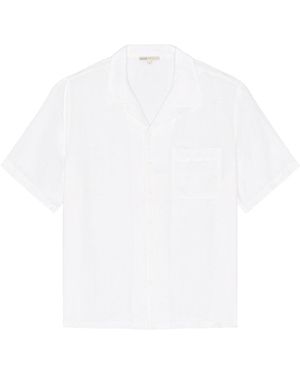 Onia Air Linen Convertible Vacation Shirt - White